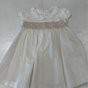 Edgehill Collection smocked white dress
